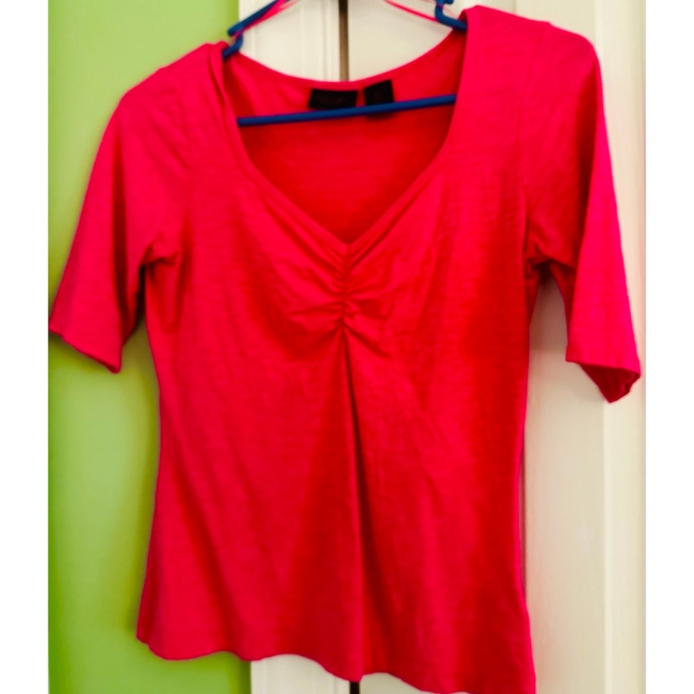 Hot pink Rachael Roy short‎ sleeve T-shirt small